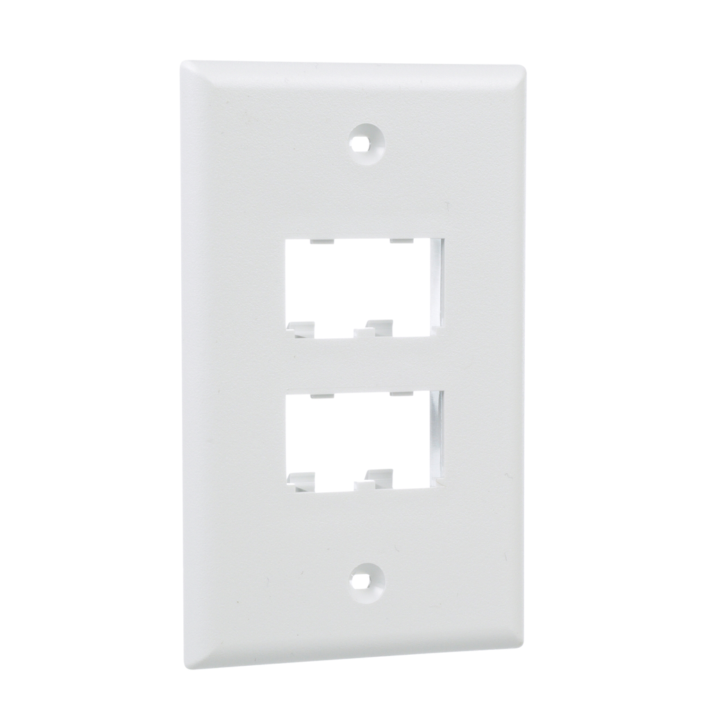 Panduit Mini-Com Classic Faceplate Off White