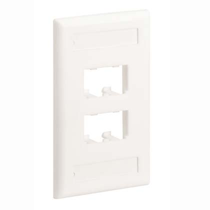 Panduit Mini-Com Classic Faceplate Off White with Label Pocket