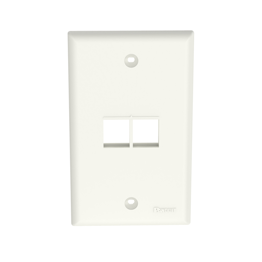 Panduit NetKey Faceplate International White