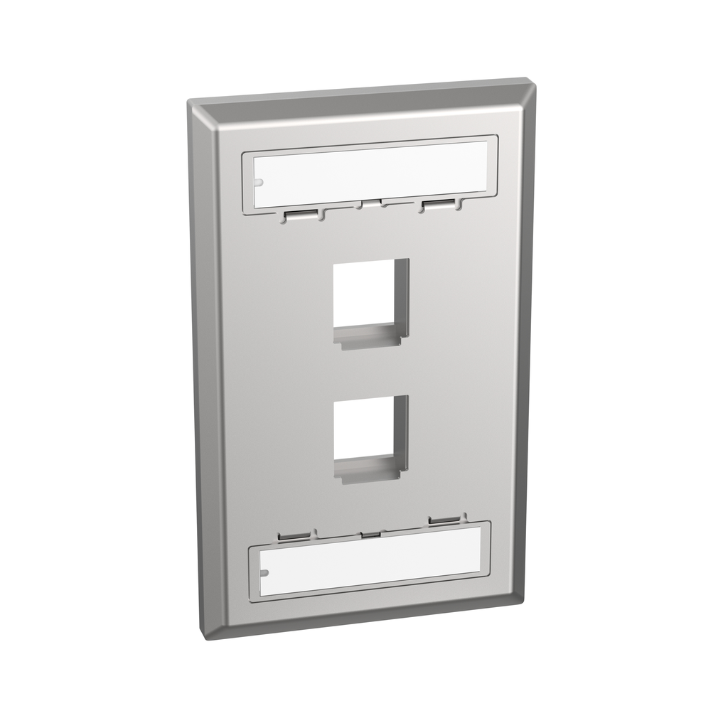 Panduit NetKey Stainless Steel Faceplate